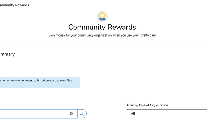 Search for Gene Potts Memorial in Kroger Community Rewards