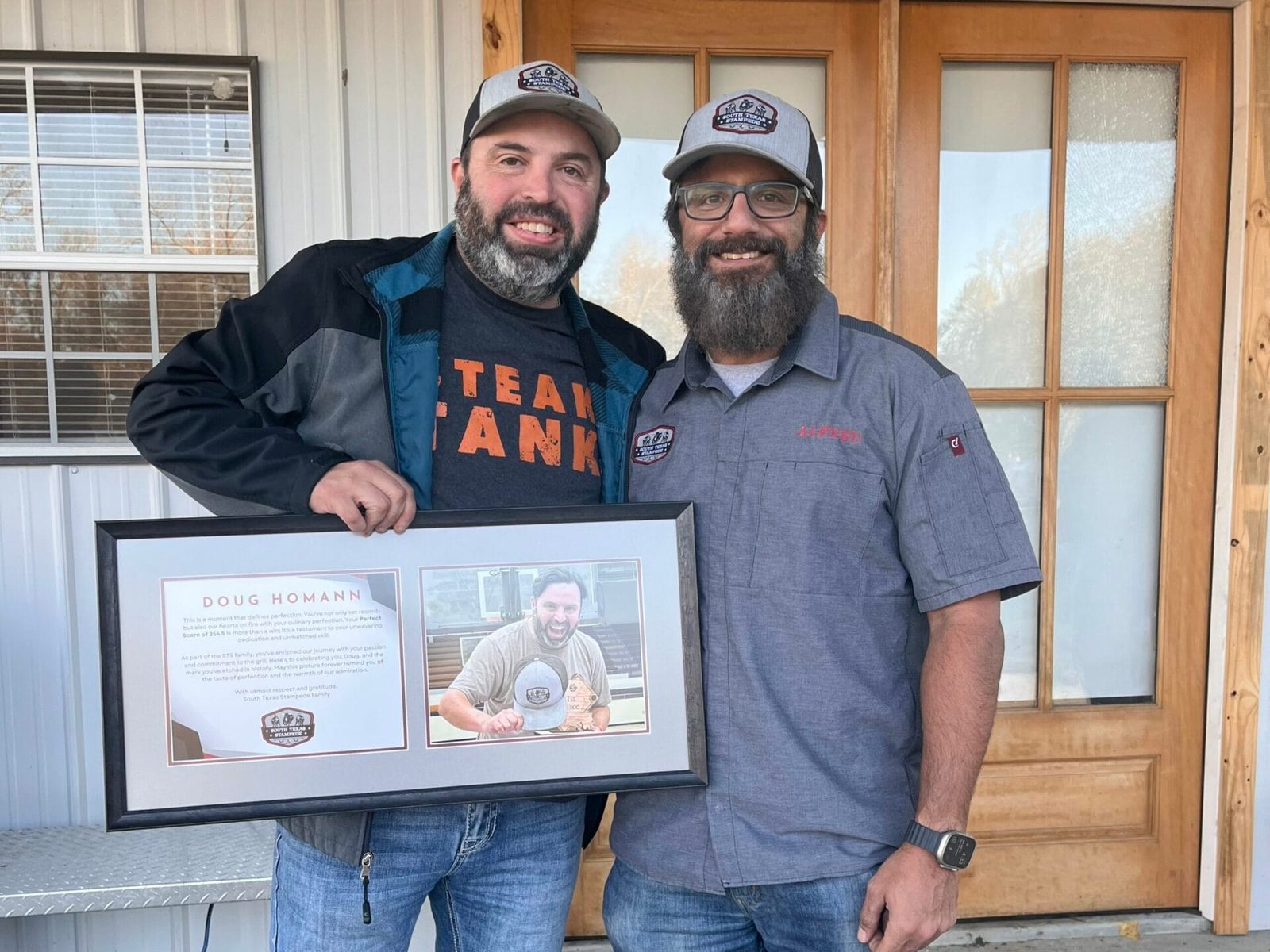 STS awarding Doug for his perfect score in Junction City, AR.